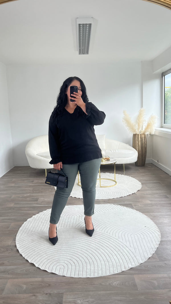 Blouse noir dos nu