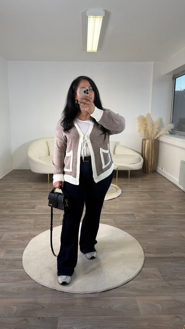 Cardigan à lacet