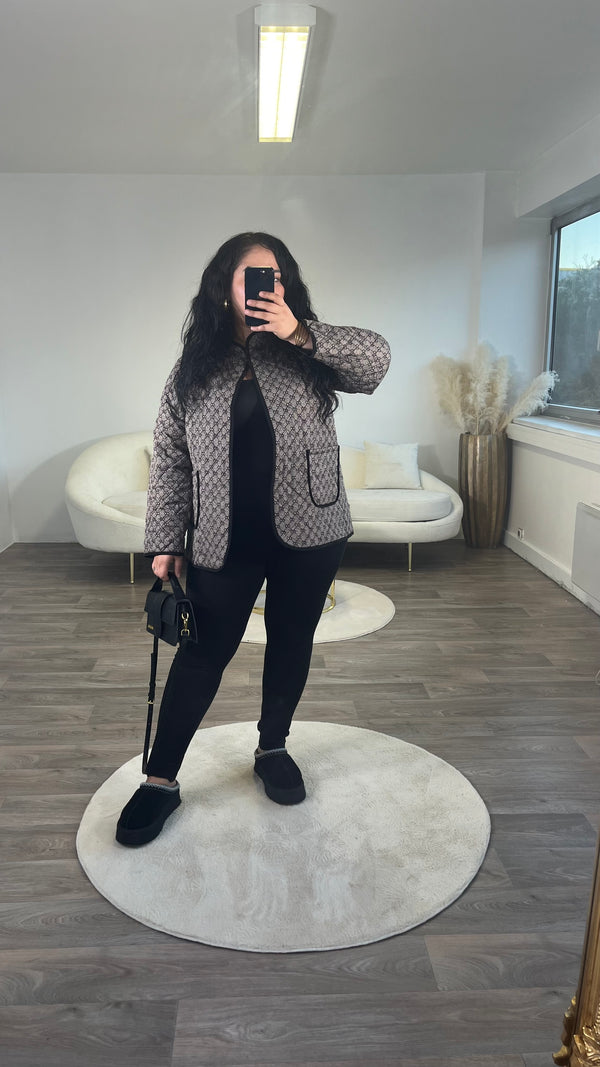 Veste matelassé imprimée gucci