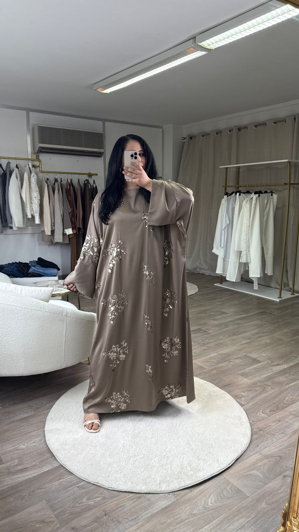 Abaya à sequins