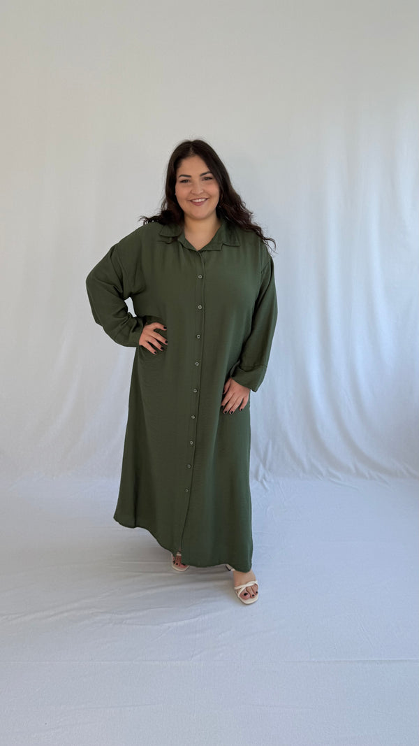 Robe chemise longue (création)