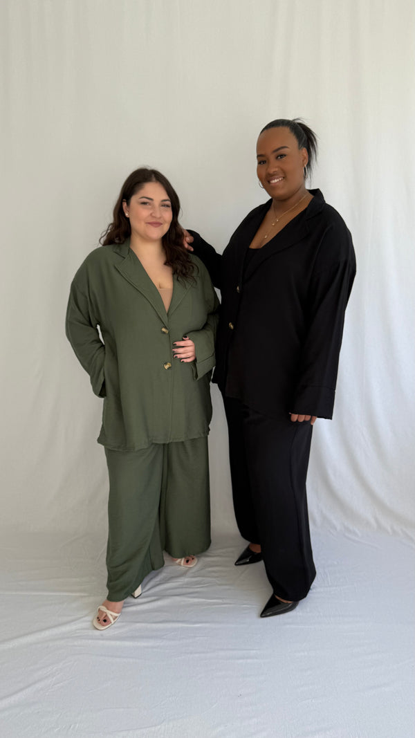 Ensemble blazer à bouton (création)