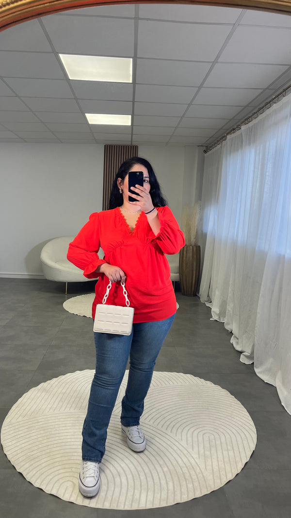 Blouse rouge Kelly