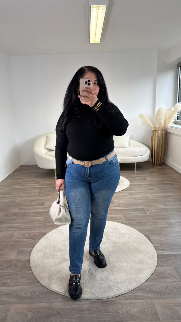 Jeans mom bleu clair